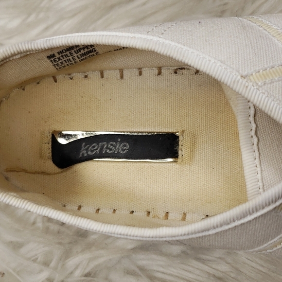 Kensie Homer Sneaker white espadrille 9M - Picture 2 of 11